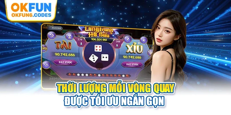 Thời lượng mỗi vòng quay được tối ưu ngắn gọn